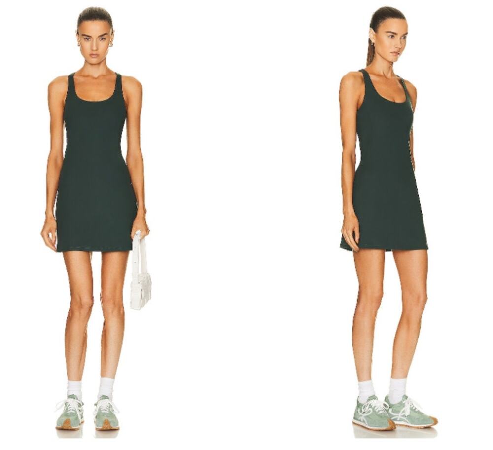 Girlfriend Collective Tommy Dress in Moss Green Size Medium